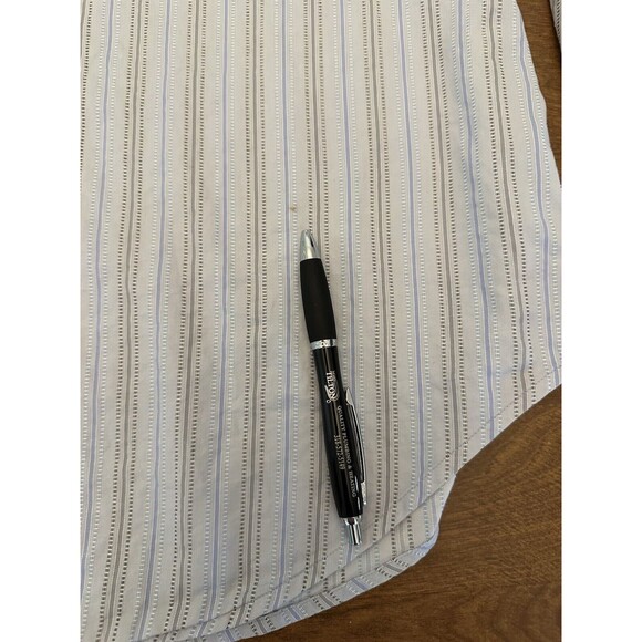 Robert Graham Shirt Men’s XL Striped Embroidered Signature Flip Cuff Long Flaws - Picture 6 of 16